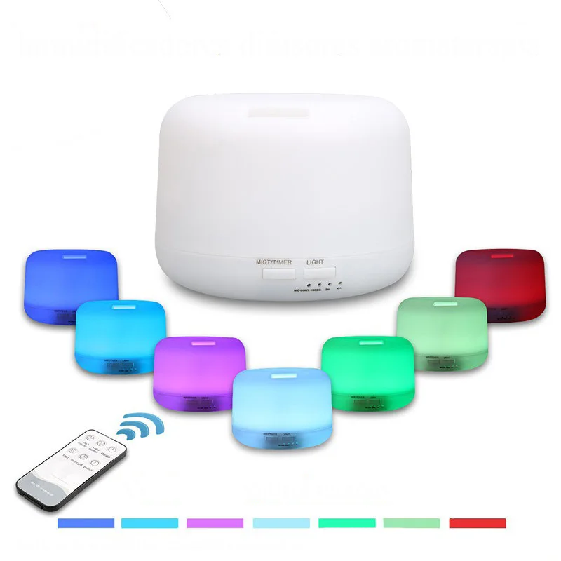 

300ml remote control aromatherapy essential oil aroma diffuser ultrasonic air aroma humidifier with 7 color LED lights