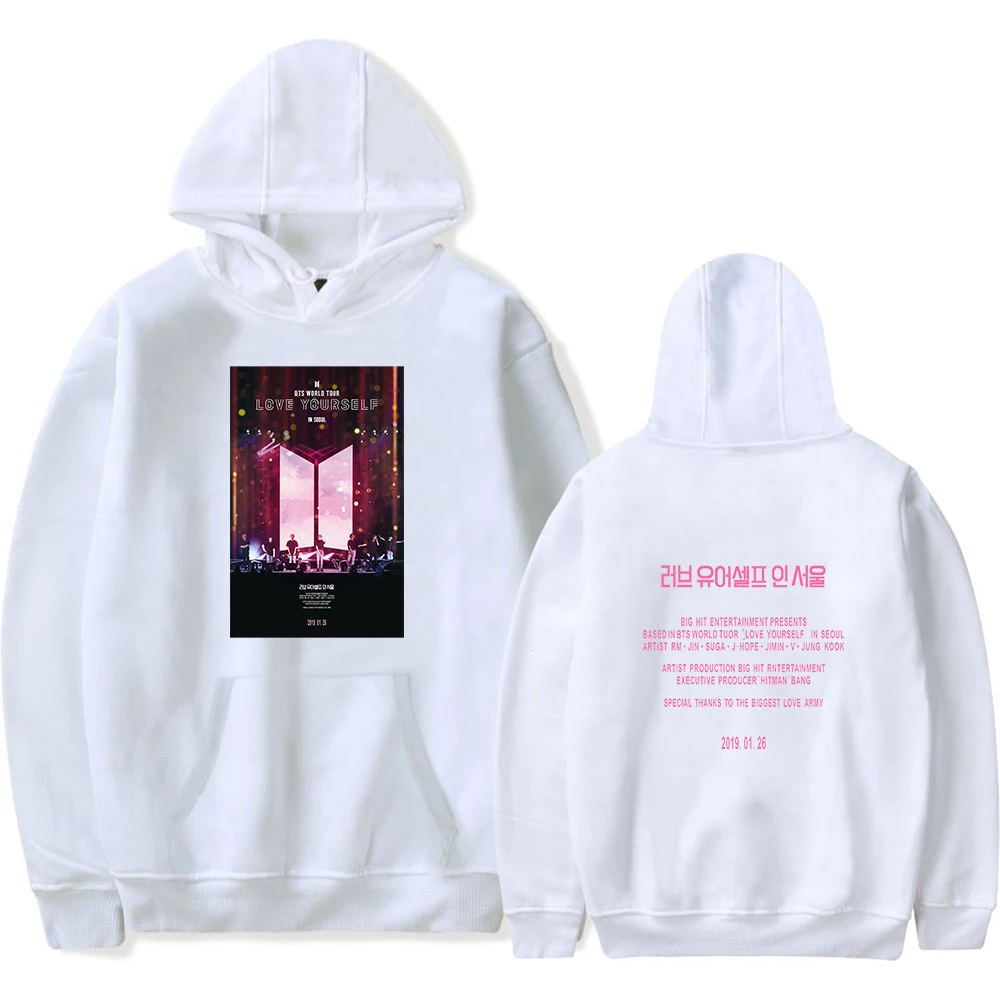 

Kpop Women Hoodie Sweatshirt RESERVATION Men Same Print Women's Fans Sweatshirt Mix And Match Clothes