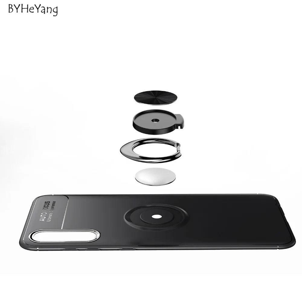 For Samsung A50 Case A70 Case Car Holder soft silicone Magnetic Ring Cover for Samsung Galaxy A50 GalaxyA50 A 50 SM-A505F Case