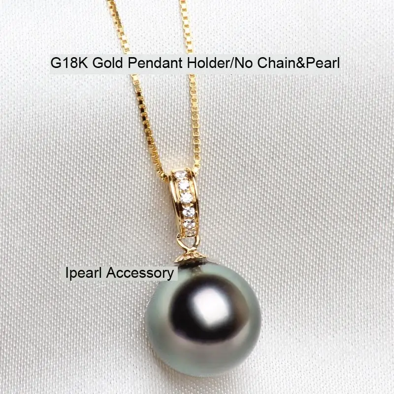 DIY Accessories G18K Gold Classic Pendant Holder Fashion Natural Round