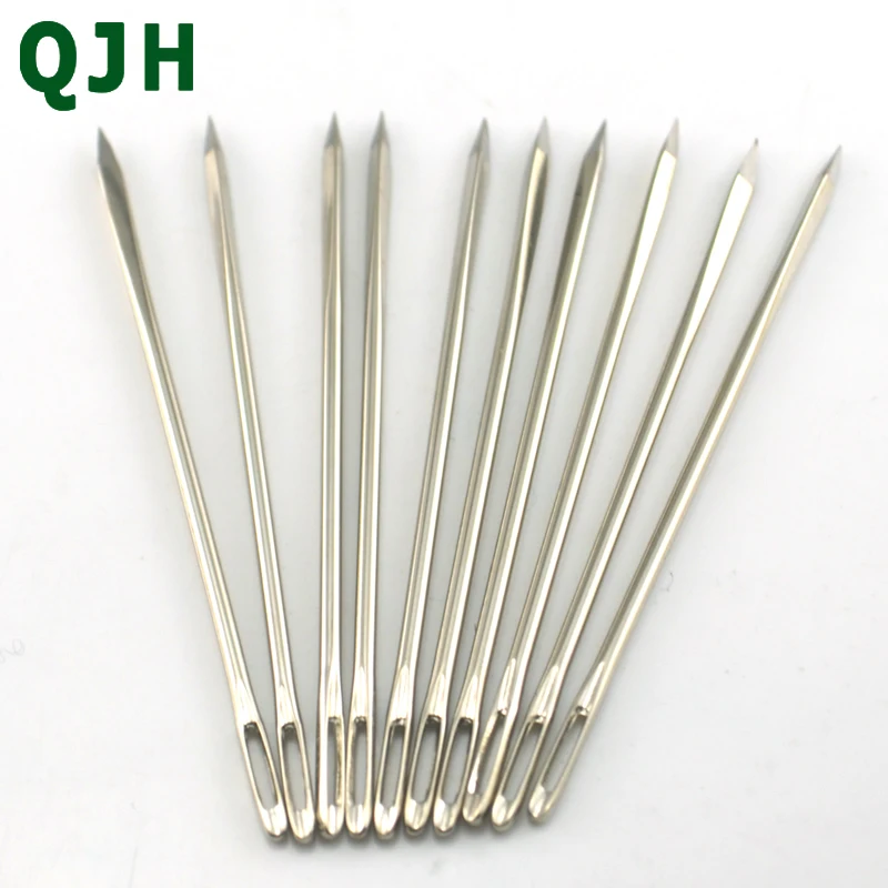 

10pcs/set Stainless Steel 7cm length handwork Leather Sewing needles rhombus triangular pin for leather goods production&repair