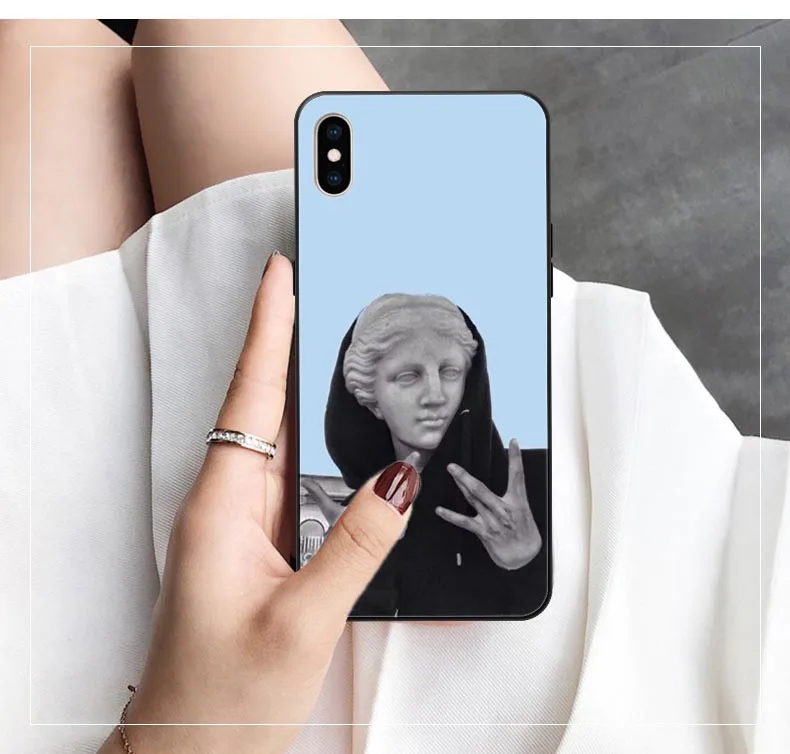Мона Лиза забавная пародия художественные картины Рождение Венеры мягкий чехол для телефона для iPhone 11 Pro Max X 5S 6 6S 7 8 Plus XR XS MAX