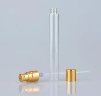 

10ml Refillable Empty Transparent Crystal Cut Glass Perfume Spray Bottles with Aluminum Atomizer