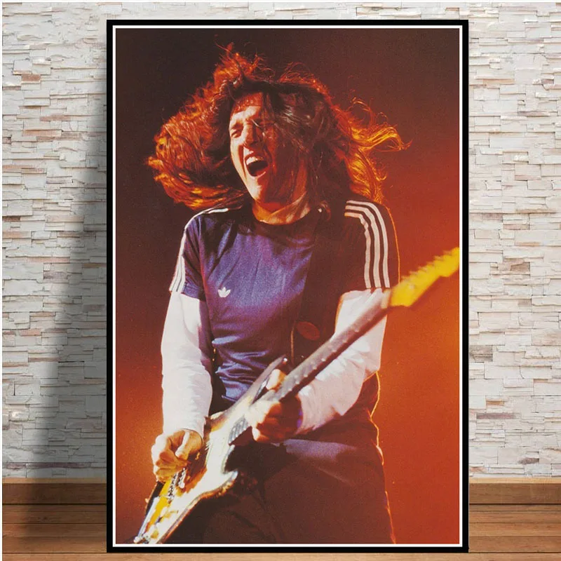 0010 John Frusciante рок музыка звезда гитарист плакат настенное искусство картина плакаты и принты холст живопись для комнаты домашний декор - Цвет: 0010