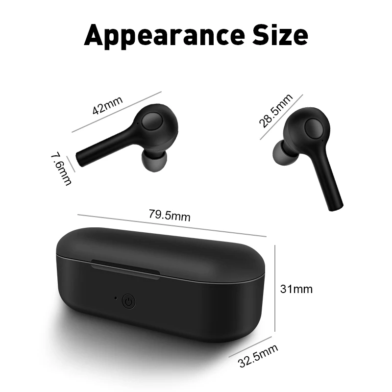 Наушники M & J tws Bluetooth 5 0 для всех смартфонов Беспроводная мини гарнитура Samsung Xiaomi