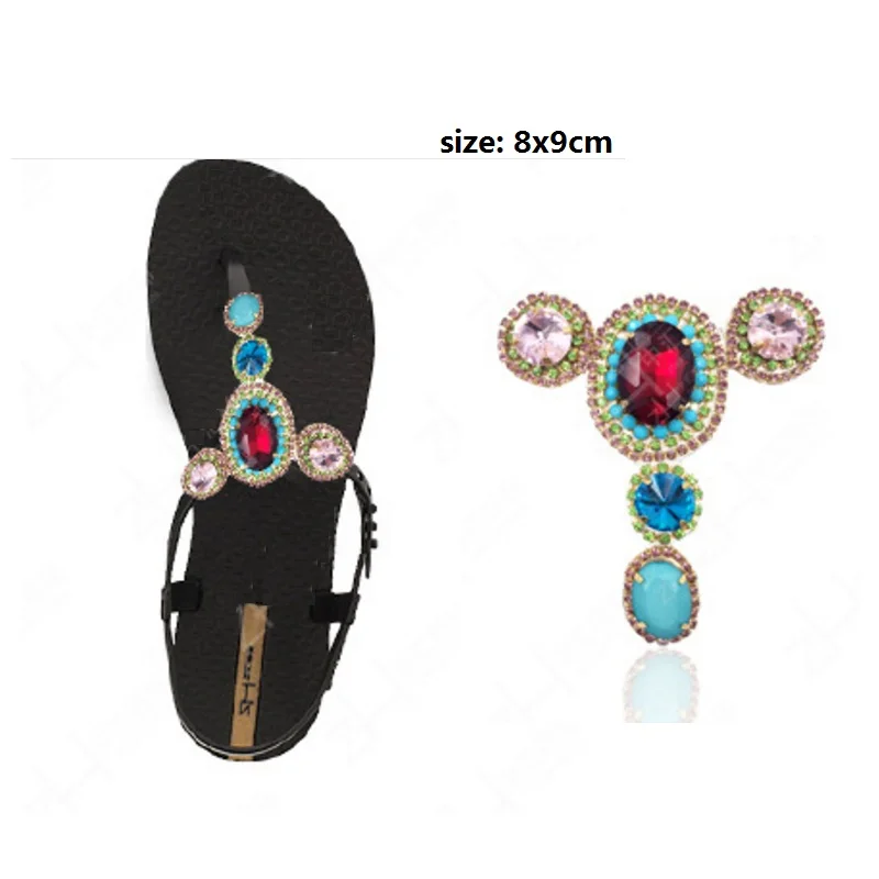 

4pcs 2pairs shoes flower charms Patch on Applique sandalia feminina woman shoes sandals Flip Flops Beach Slippers flowers charm