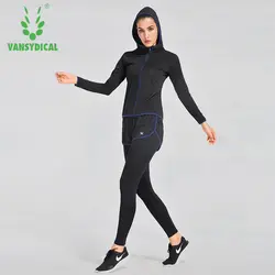 Vansydical новые комплекты Для женщин костюм Фитнес одежда 6 шт./компл