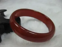 

NATURE " D" Shape Oval RED JADE JADEITE BRACELET BANGLE 58-63MM Girl Woman MEN Quartz jewelry 2 pcs Lustrous