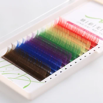 

Fashion New Handmade 12 Rows Synthetic Individual False Eyelashes Extension Women Beauty Tools #C/D Curl