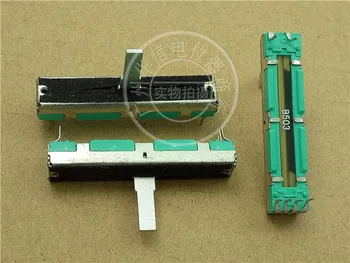 

3pcs SC-3080G 45MM Mixer Straight Slide Potentiometer B50Kx2 / Stereo Fader with Medium Stem Length 15MMC
