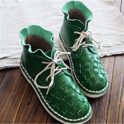 New 2016 autumn,Genuine leather shoes,Pure handmade ankle boot,The retro art mori girl shoes, Reaationary knit shoes,3 color New 2016 autumn,Genuine leather shoes,Pure handmade ankle boot,The retro art mori girl shoes, Reaationary knit shoes,3 color