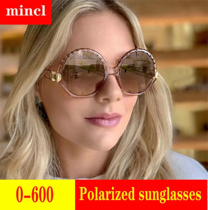 

Women Polarized Sun Glasses Polarized Mirror Prescription Sunglasses Custom Made Myopia Minus Prescription Lens UV FML