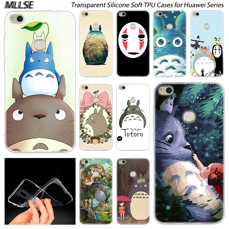 

Anime My Neighbor Totoro Silicone Case for Huawei NOVA 3 3i 4 Honor 7A Pro 7S 6X 7X 8X 8 9 10 Lite Play View 20 Fashion Cover