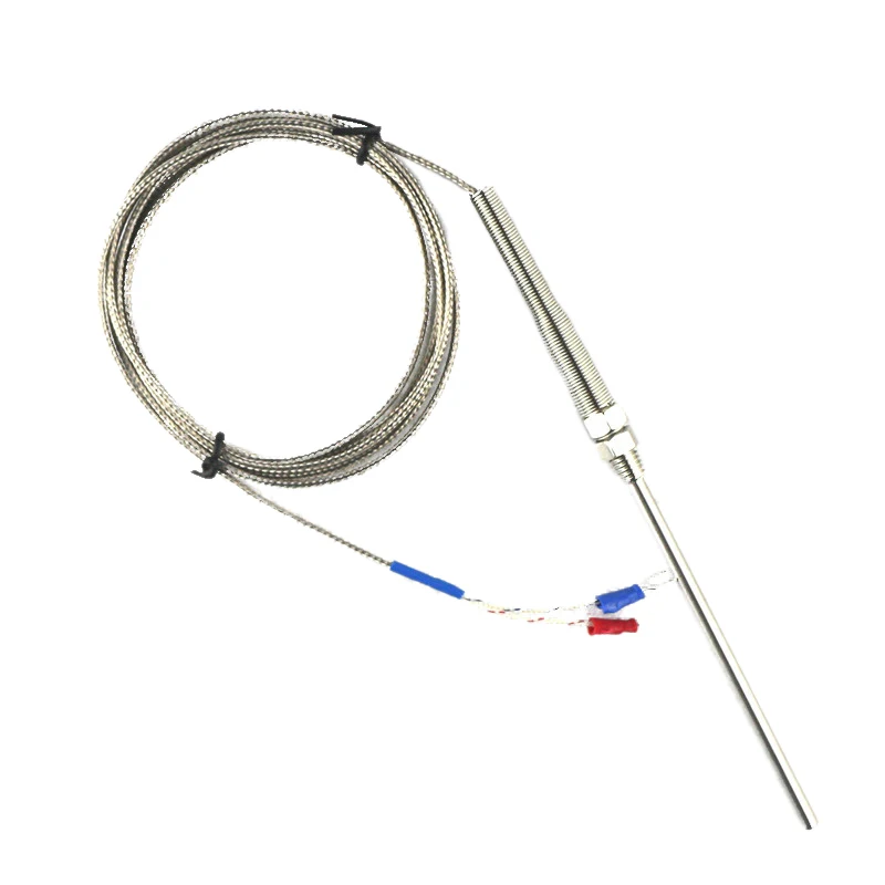 

0-400 C K Type Thermocouple Probe 100mm Sensors 1m/2m Cable Temperature Probe Sensor