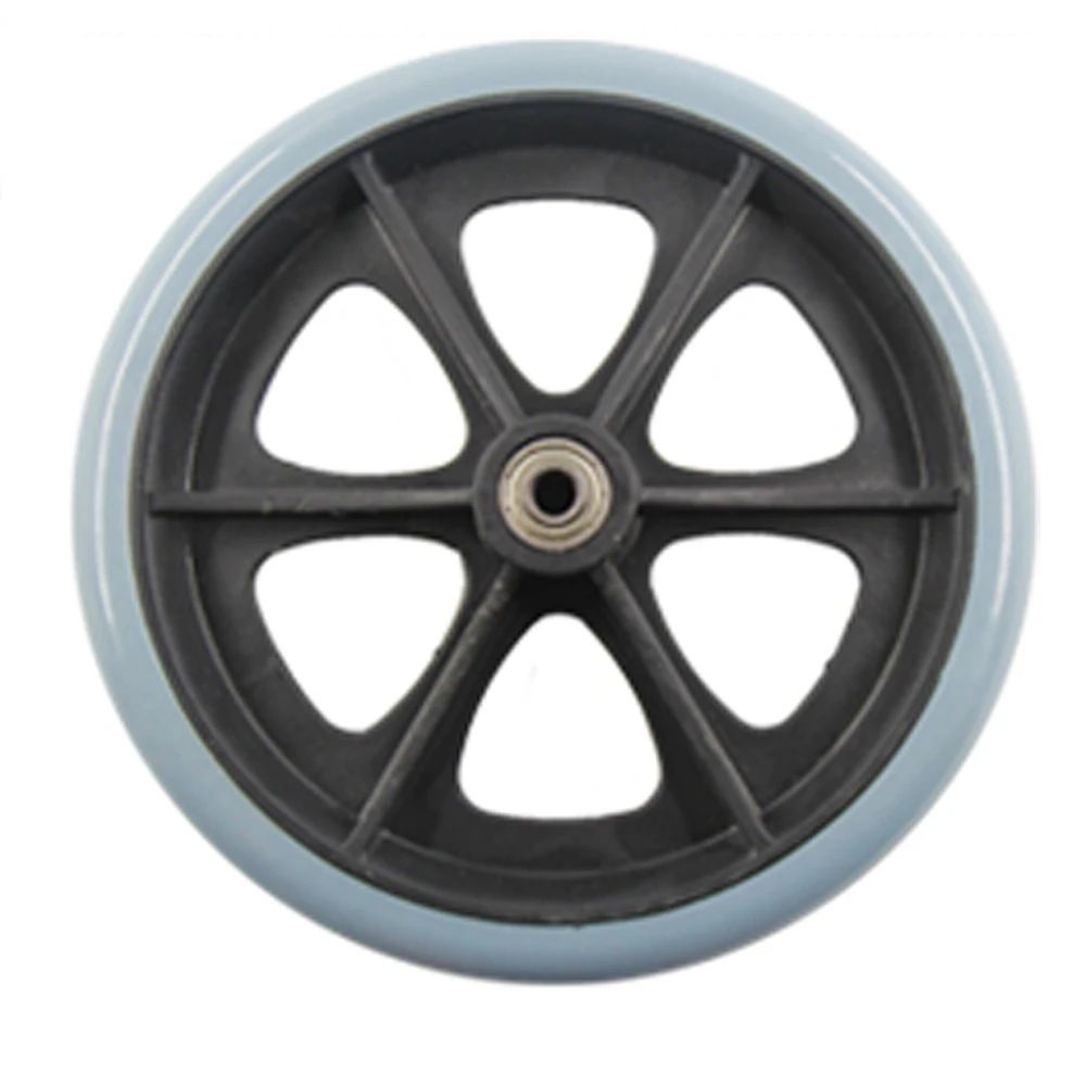 1xpair 8 дюймовые передние колеса для ручных колясок колесиков серого цвета|wheels for