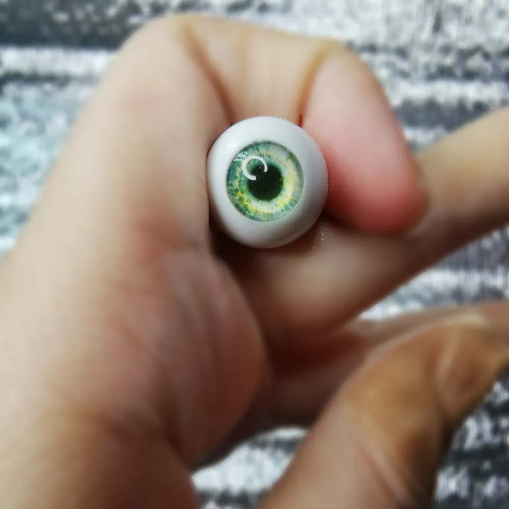 Очки для глаз bjd 14 мм серые желтые Gear глаза 1/4/1/3 1/6/1/8 BJD/SD MSD 12 пластиковые
