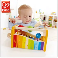 HAPE дерево дети мальчик девочка прозрение музыкальный инструмент ранняя Мелодия стук фортепиано игра игрушка