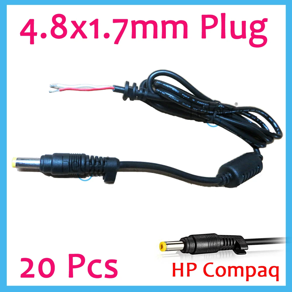 Aliexpress.com : Buy 1.2m DC 4.8 x 1.7 4.8*1.7mm Power Supply Plug Connector  With Cord / Cable For HP Compaq Laptop Adapter 20pcs Free shipping from ...