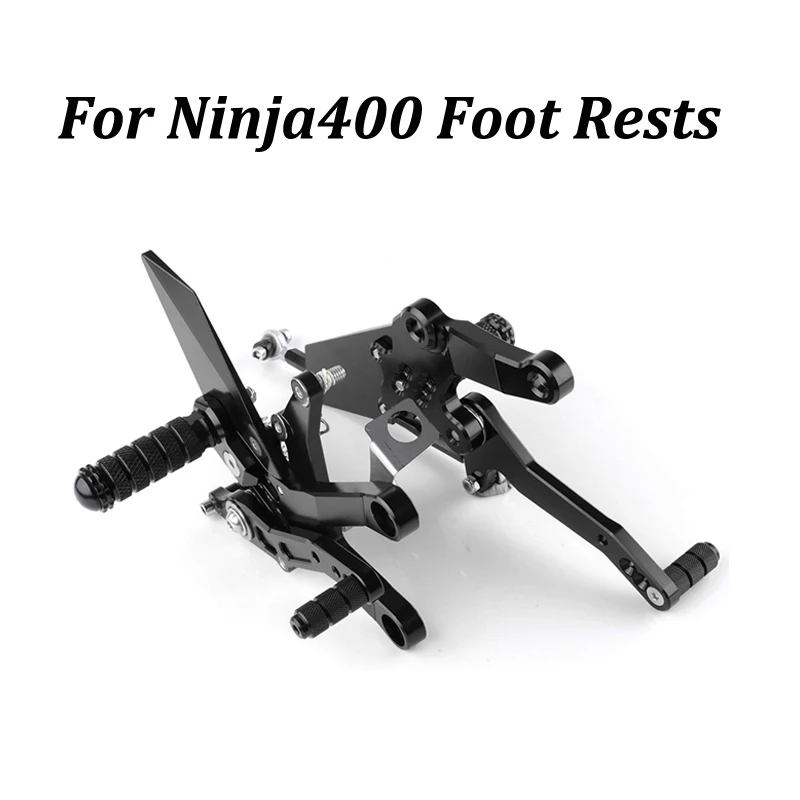 

For Kawasaki Ninja 400 2018 Foot Rests Motorcycle CNC Accessories Rear Sets Rearset Footrest Foot Rest Pegs