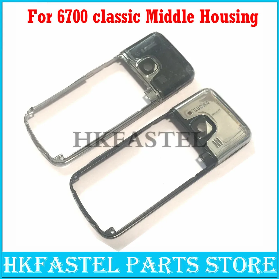 Hkfatel корпус для Nokia 6700 классический 6700c мобильный телефон средняя рамка чехол с объективом камеры Замена запчастей