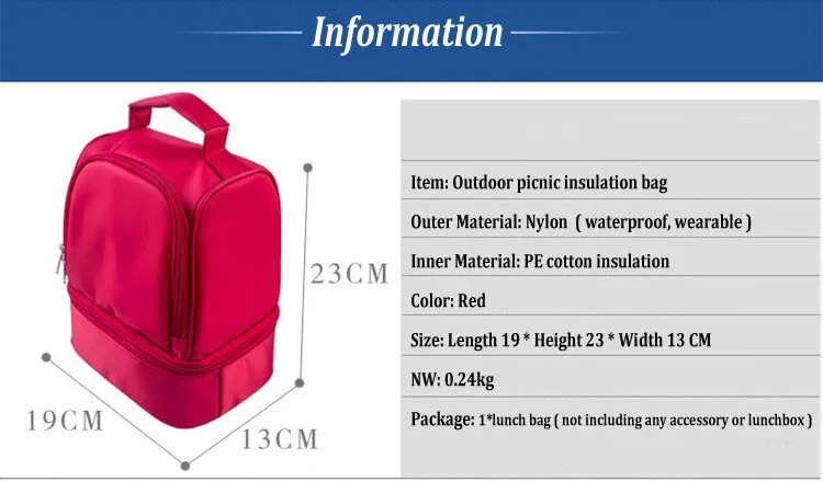 Bolsas p almoço