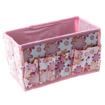 

Folding Multifunction Make up Cosmetic Storage Box Container Bag Case Fashion (Pink)
