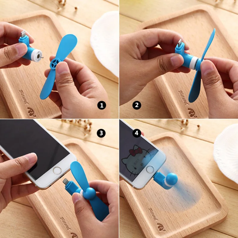 Мини вентилятор USB мобильный телефон гаджет тестер для iPhone Xs X Xr Max 8 7 Plus 6s 6 5 SE