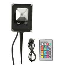 10 Вт RGB Светодиодный прожектор дистанционный газонный садовый светильник пейзаж двора Pin лампа водонепроницаемый садовый светильник свет сад открытый