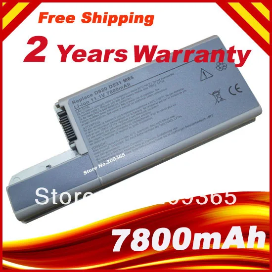 Dell Latitude Bateria do Portátil 6600mah Células D820 D830 M65 Df192 Cf623 D531 D531n 3120393 M4300