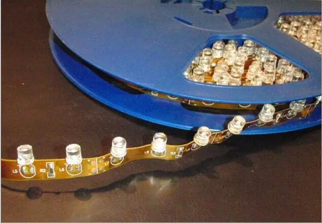 5 мм Dip СВЕТОДИОДНЫЙ вид сбоку гибкая светодиодная лента DC12V 300 светодиодный/5 м рекламный светильник ing светильник коробка