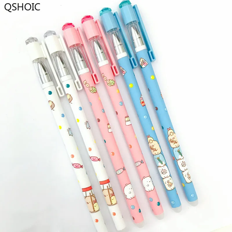 

48 Pcs/lot Cartoon Sumikko Gurashi Erasable Gel Pen Signature Pen Escolar Papelaria School Office Supply Promotional Gift