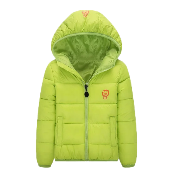 WEONEWORLD/Коллекция года, зимние детские парки с хлопковой подкладкой пуховое пальто с капюшоном для маленьких мальчиков и девочек детские пальто Верхняя одежда - Цвет: green