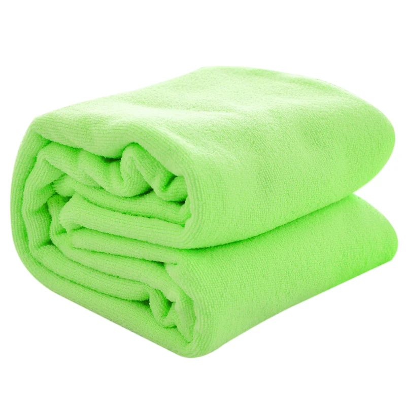 Urijk Microfibra Washcloth Bath Towel Absorbent Drying Bath Beach Towel Swimwear Shower Face Washer Beauty Salon Bath Towels - Цвет: light green