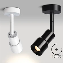 10-70 градусов Cree бесступенчатое Масштабирование угол луча регулируемая поверхность монтируется, прожектор для слежения за музеем, шкафом, фоновым светом