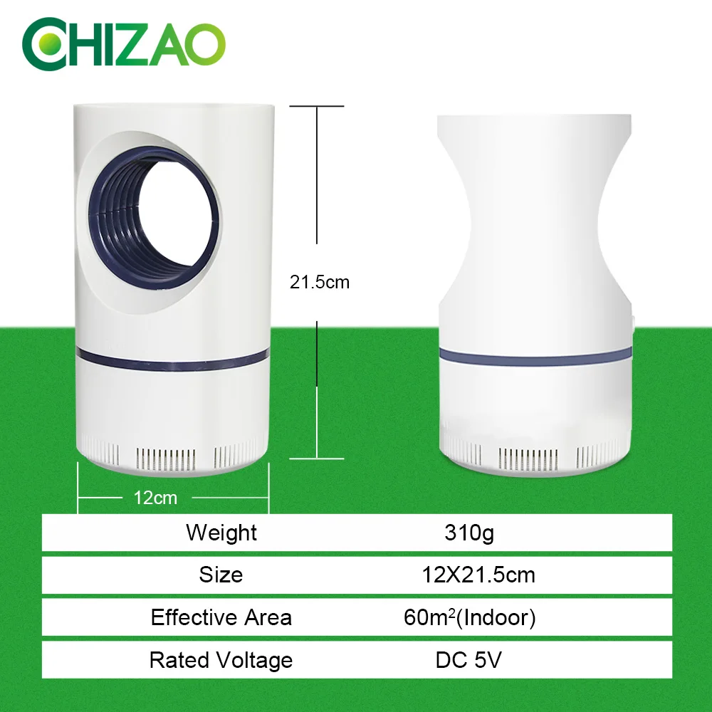 CHIZAO электрическая ловушка для комаров, светодиодный лампы Fly Ловушка для комаров светильник анти средство от насекомых, комаров убийца вредителей Управление насекомых