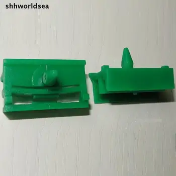 

shhworldsea auto clip and fastener below skirt Threshold card buckle for BMW green color