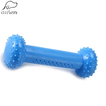 

HACHIKITTY Dog Plastic Dumbbell Model Toys For Interactive Game Tooth Cleaning Durable Grinding Anti Biting Toys ZA0006