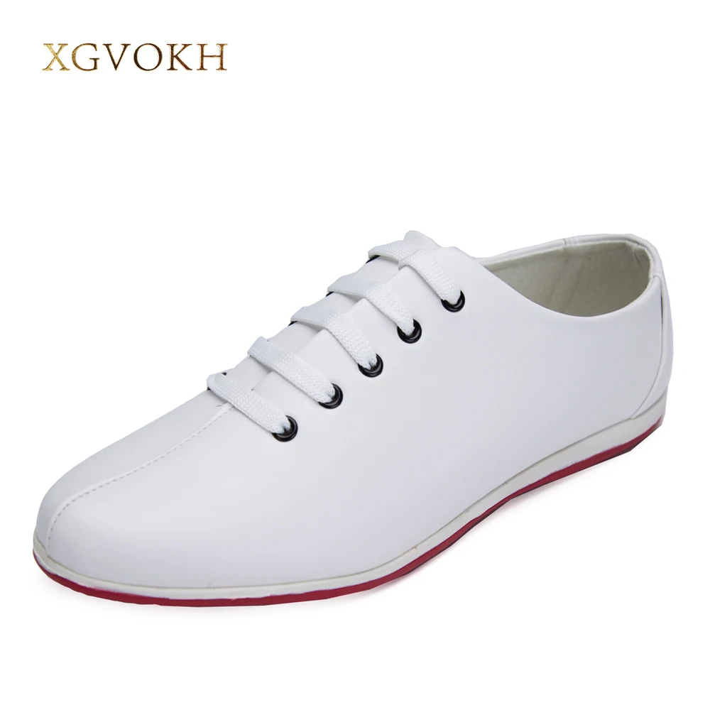 XGVOKH Mężczyźni nowy styl szpiczasty nosek ze skóry oxford buty zasznurować buty casual Moda wodoodporne mężczyźni buty mieszkania