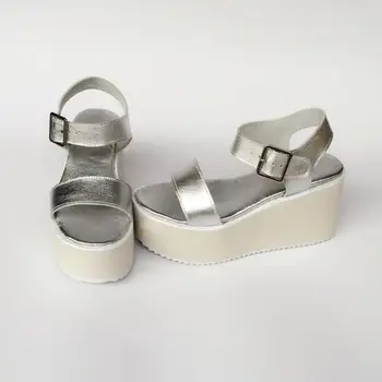 

Princess sweet lolita shoes Summer Harajuku muffins thick bottom shoes are thin and comfortable not rubbing feet sandal an7565