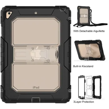 

Hot Sale Tablet Case for iPad Air 2 Heavy Duty PC Rugged Hybrid Stand Shell Cover for iPad Air 2 iPad 9.7 2017 2018 Case Coque