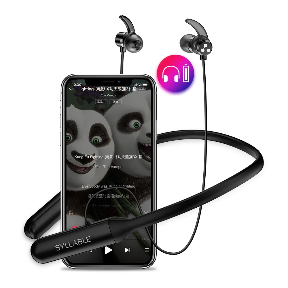 2020 SYLLABLE Q3 регулятор громкости Bluetooth V4.2 наушники шумоподавление 6 часов