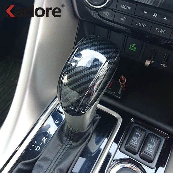 

For Mitsubishi Eclipse Cross 2017 2018 2019 Carbon Fiber Gear Box AT Style Gear Shift Cover Trim Frame Sticker Car Accessories