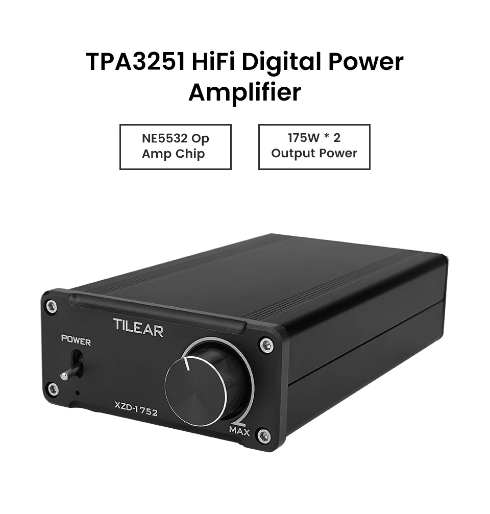 AIYIMA TPA3251 HiFi цифровой аудио усилитель 175 Вт* 2 усилитель высокой мощности NE5532 2,0 канальный усилитель DIY Super TDA7498E/TPA3116