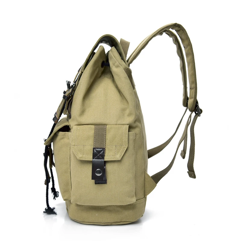 US $27.90 Mens Backpack Canvas School Rucksack Men Drawstring Backpacks Women Travel Shoulder Bagpack Teenagers Laptop Bag Mochilas X2w