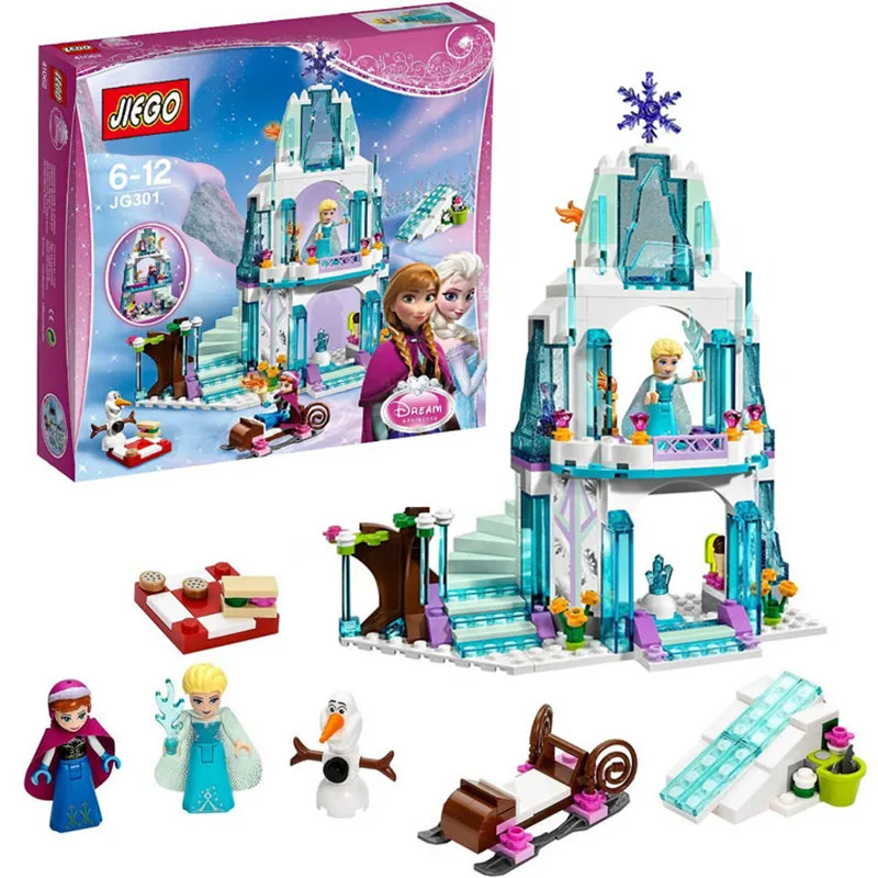 316pcs Legoings Dream Princess Elsa's Ice Castle Princess Anna Olaf Building Blocks Kit Toys Gifts 316pcs Legoings Dream Princess Elsa's Ice Castle Princess Anna Olaf Building Blocks Kit Toys Gifts