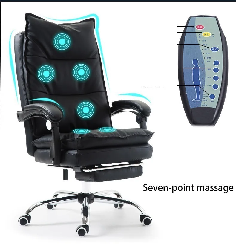 Роскошное Качество босс игровой компьютерный офисный стул может лежать Синтетическая кожа массаж с подставкой для ног колесо Эргономика
