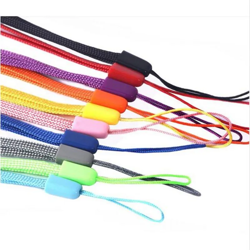 100 Pcs Black Cell Phone Lanyard Cords Strap Lariat Mobile Fashion