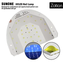 УФ-Сушилка для ногтей Zation с датчиком и ЖК-дисплеем, отверждающие инструменты для дизайна ногтей, красота 48 Вт, солнечная светодиодная УФ-лампа, портативная, высокое качество