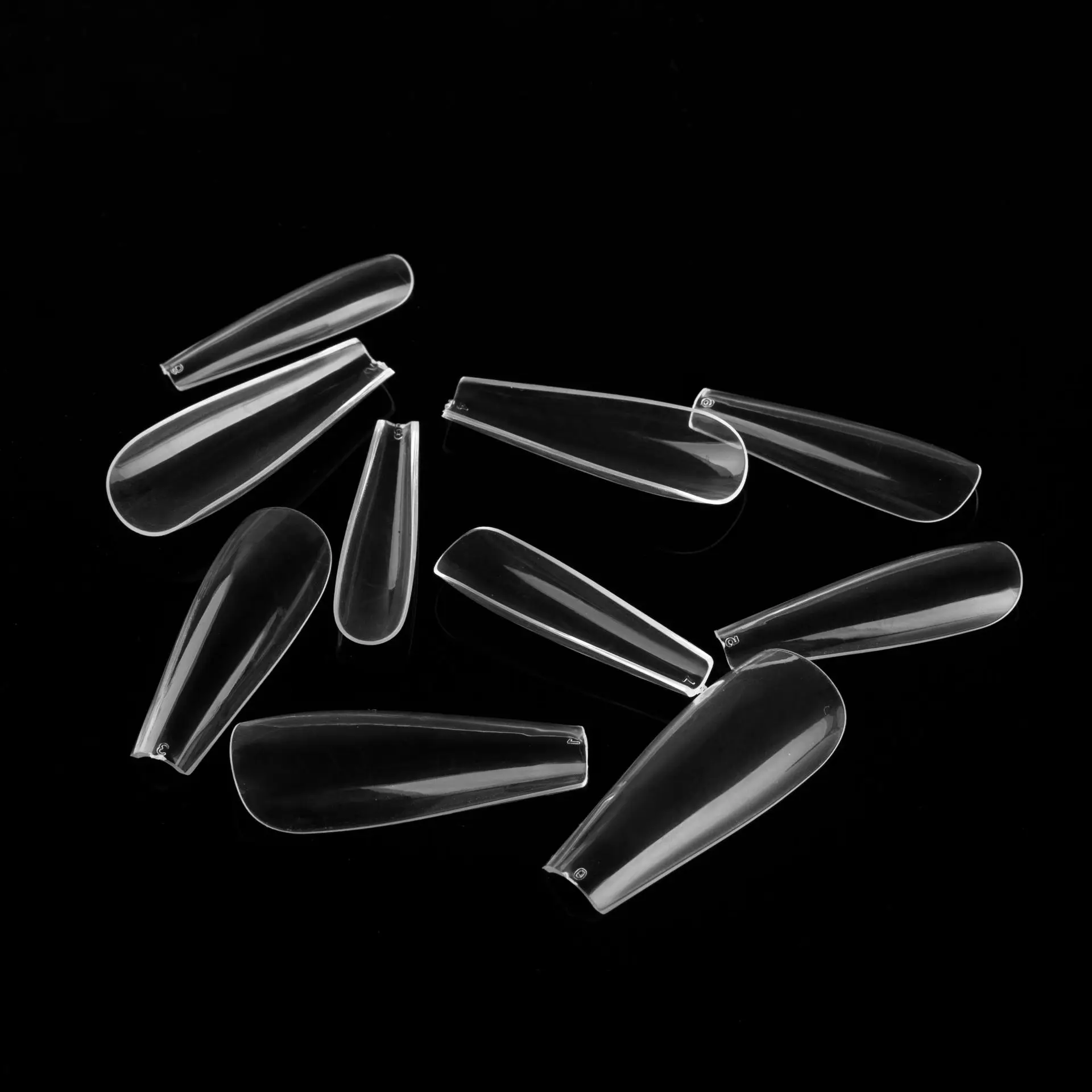 100 шт./кор. новая дизайнерская прозрачный/нейтральный/белый поддельные накладные ногти искусственный длинный Пресс для ногтей, для нанесения с помощью клея капсула с режущей поверхностью