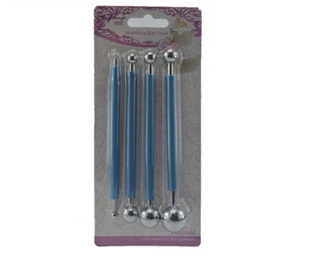 

Stainless Steel Fondant Cake Mould Sugar Paste Decoration Mold Cake Art Sculpture Stick Modelling Ball Tool